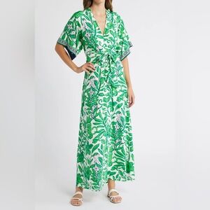 Lilly Pulitzer Wisteria Elbow Sleeve V-Neck Dress